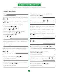 Lipedema Intake Form