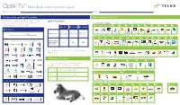 Optik TV Multicultural Channel Selection Guide Representative’S Name Phone