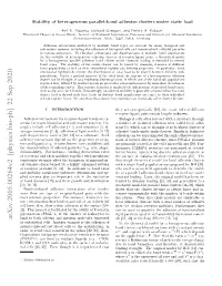 Stability of Heterogeneous Parallel-Bond Adhesion Clusters Under Static Load