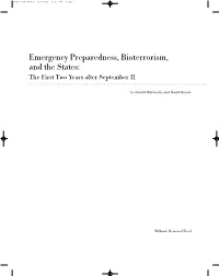 Emergency Preparedness, Bioterrorism, and the States: the First Two Years After September 11
