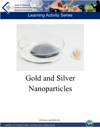 Gold and Silver Nanoparticles