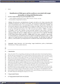 Identification of Hub Genes and Key Pathways Associated with Atopic 3 Dermatitis Via Integrated Bioinformatics 4 Yue Sun, Angela Weihong Yang and George Binh Lenon*