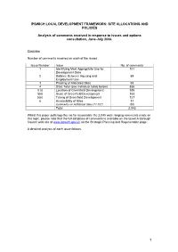 Ipswich Local Development Framework: Site Allocations and Policies