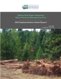 Yakima River Basin Integrated 2019 Implementation Status Report