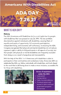 ADA Day Draft