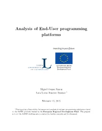 Analysis of End-User Programming Platforms