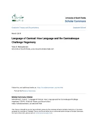 How Language and the Carnivalesque Challenge Hegemony