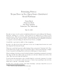 Privatising Privacy: Trojan Horse in Free Open Source Distributed Social Platforms