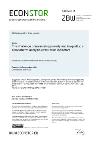 The Challenge of Measuring Poverty and Inequality: a Comparative Analysis of the Main Indicators
