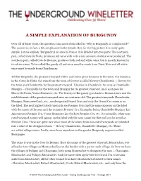 A Simple Explanation of Burgundy
