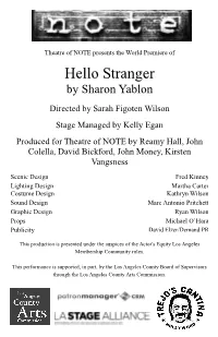 Hello Stranger by Sharon Yablon