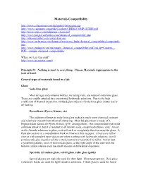 Materials Compatability