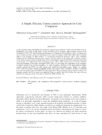 A Simple, Efficient, Context-Sensitive Approach for Code Completion