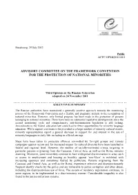 Advisory Committee on the Framework Convention for the Protection of National Minorities