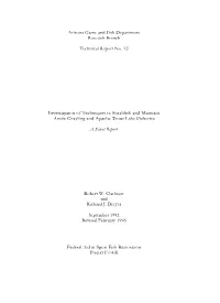 Arizona Game and Fish Department Research Branch Technical Report