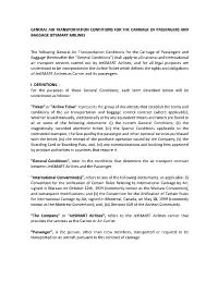 General Air Transportation Conditions for the Carriage of Passengers and Baggage Jetsmart Airlines