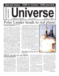 Polar Lander Heads to Red Planet at 4:03 P.M