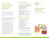 Recycle with Paintcare