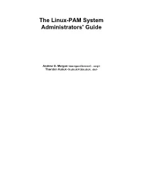The Linux-PAM System Administrators' Guide
