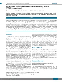The Role of a Newly Identified SET Domain-Containing Protein, SETD3, in Oncogenesis