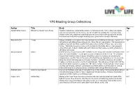 YPS Reading Group Collections