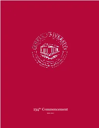 134TH COMMENCEMENT James E