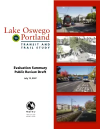 Evaluation Summary Public Review Draft