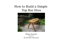 How to Build a Simple Top Bar Hive