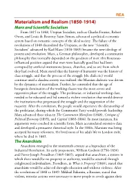 Materialism and Realism (1850-1914)