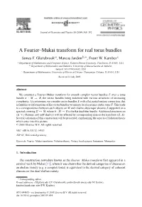 A Fourier–Mukai Transform for Real Torus Bundles James F