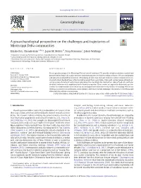 A Geoarchaeological Perspective on the Challenges and Trajectories of Mississippi Delta Communities