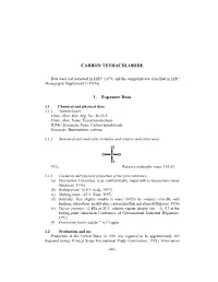 Carbon Tetrachloride