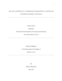 God, Self, and Identity: a Comparative Examination of Eastern And