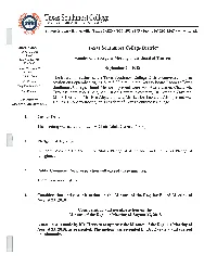 Minutes of the Regular Meeting of the Board of Trustees Trey Mendez, J.D
