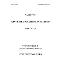 Nas10-99001 Joint Base Operations and Support Contract Attachment