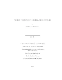 Photon Statistics in Scintillation Crystals
