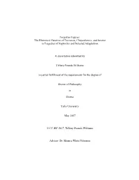The Rhetorical Function of Tecmessa, Chrysothemis, and Ismene in Tragedies of Sophocles and Selected Adaptations