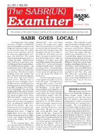 The SABR(UK) Number 3