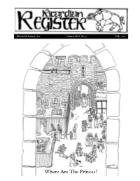 Where Are the Princes? Register Staff