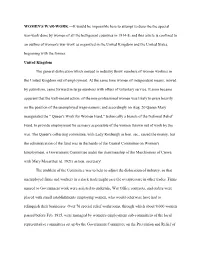 WOMEN's WAR-WORK.—It Would Be Impossible Here to Attempt to Describe the Special
