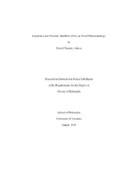 Buddhist Ethics As Moral Phenomenology by Daniel Timothy Aitken Dissertation Submitted in Partial Fulfi