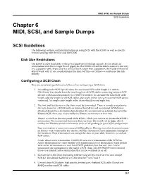 Chapter 6 MIDI, SCSI, and Sample Dumps