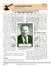 CHOQUETTE, Jérôme
