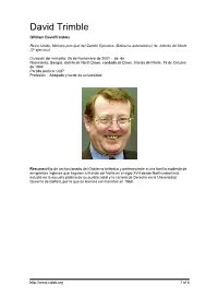 David Trimble (William Davidtrimble)