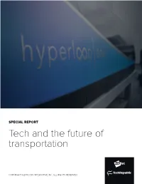 Tech and the Future of Transportation