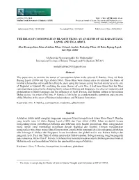 AN ANALYSIS of ALI BABA BUJANG LAPOK and TIGA ABDUL Idea