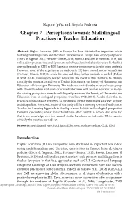 Chapter 7 Perceptions Towards Multilingual Practices in Teacher Education
