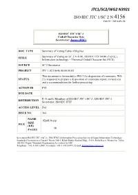 N3921 Iso/Iec Jtc 1/Sc 2 N 4156 Date: 2010-09-24