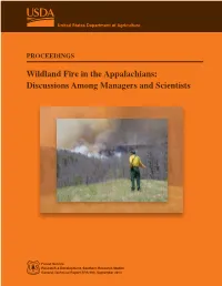 Wildland Fire in the Appalachians: Discussions Among Managers and Scientists