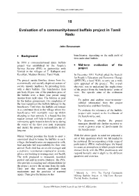18 Evaluation of a Community-Based Buffalo Project in Tamil Nadu